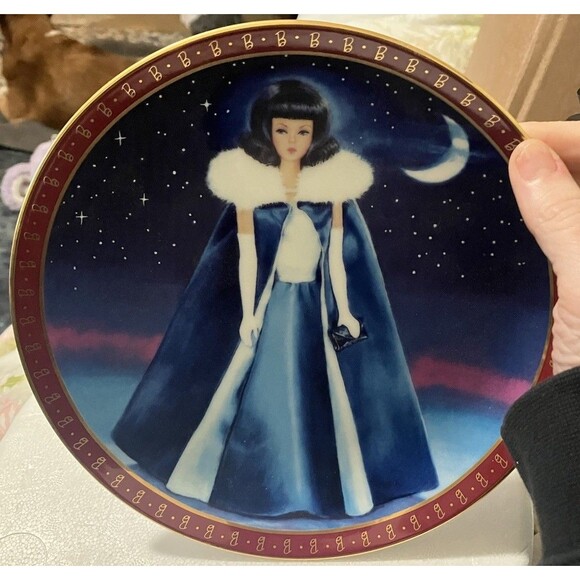 BARBIE 1965 style Barbie Collectible Plate 1990 vintage E3846 Danbury Mint - Picture 4 of 7